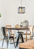 RİOLİGHT RETRO RUSTİK 25CMX25CM KÜP METAL SARKIT AVİZE