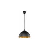 RİOLİGHT RETRO,RUSTİK MUTFAK,ODA,CAFELER İÇİN SİYAH TEKLİ METAL SARKIT AVİZE ÇAP:30CM