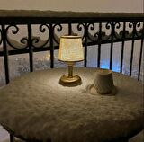 RİOLİGHT RETRO,RUSTİK,VİNTAGE LEDLİ PİLLİ ABAJUR GECE LAMBASI