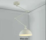 RİOLİGHT MODERN BEYAZ DÖRT MAFSALLI AKROBAT METAL MASA ÜSTÜ SARKIT AVİZE ŞAPKA ÇAPI:30CM