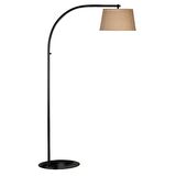 RİOLİGHT RETRO,KREM KUMAŞ,SİYAH METAL GÖVDE LAMBADER KÖŞE LAMBASI