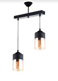 RİOLİGHT SIRALI İKİLİ CAMLI SARKIT AVİZE UZUNLUK: 30 CM