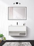 RİOLİGHT RETRO MODERN VİNTAGE SİYAH 2XE27 DUYLU AYNA ÜSTÜ DUVAR APLİK