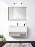 RİOLİGHT RETRO MODERN 1 VİNTAGE SİYAH 2XE27 DUYLU AYNA ÜSTÜ DUVAR APLİK