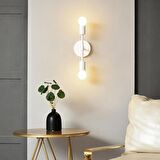 RİOLİGHT RETRO,MODERN,VİNTAGE BEYAZ 2XE27 DUYLU METAL DUVAR APLİK 
