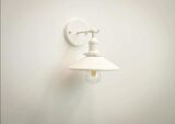 RİOLİGHT RETRO,RUSTİK,VİNTAGE BEYAZ 1XE27 DUYLU METAL DUVAR APLİK ŞAPKA ÇAPI:23CM