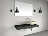 RİOLİGHT RETRO 3 RUSTİK,VİNTAGE SİYAH ÇİFT MAFSALLI HAREKETLİ BAŞLIK METAL APLİK NOT:1ADET FİYATIDIR