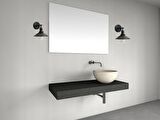 RİOLİGHT RETRO3,RUSTİK,VİNTAGE SİYAH 1XE27 DUYLU METAL APLİK ŞAPKA ÇAPI:23CM NOT: 1ADET FİYATIDIR