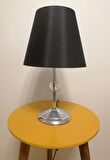 RİOLİGHT RETRO19,RUSTİK,VİNTAGE KROM GÖVDE KUMAŞ BAŞLIK 1XE27 DUYLU ABAJUR