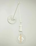 RİOLİGHT RETRO1,MODERN BEYAZ 1XE27 DUYLU ÜÇ MAFSALLI METAL AKROBAT DUVAR APLİK