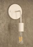 RİOLİGHT RETRO8,RUSTİK,VİNTAGE BEYAZ 1XE27 DUYLU METAL DUVAR APLİK