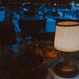 RİOLİGHT BAKIR ESKİTME RETRO,RUSTİK,VİNTAGE LEDLİ PİLLİ ABAJUR GECE LAMBASI 