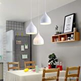 RİOLİGHT RETRO20,RUSTİK,VİNTAGE BEYAZ 3XE27 DUYLU METAL SARKIT AVİZE TABAN ÇAPI:30CM