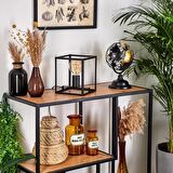 RİOLİGHT MODERN11, RETRO,VİNTAGE,RUSTİK SİYAH 1XE27 DUYLU KÜP METAL 20CMX20CM ABAJUR