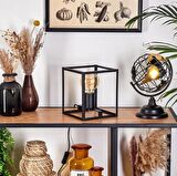 RİOLİGHT MODERN11, RETRO,VİNTAGE,RUSTİK SİYAH 1XE27 DUYLU KÜP METAL 20CMX20CM ABAJUR