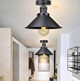 RİOLİGHT RETRO,RUSTİK,VİNTAGE 1XE27 DUYLU METAL TEKLİ PLOFONYER AVİZE ÇAP:28CM 1ADET FİYATIDIR