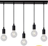 RİOLİGHT RETRO,RUSTİK,VİNTAGE MODERN 5XE27 DUYLU METAL MASA ÜSTÜ SARKIT AVİZE UZUNLUK:60CM