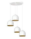 RİOLİGHT MODERN,RUSTİK,VİNTAGE,RETRO BEYAZ 4XE27 DUYLU METAL SARKIT AVİZE TABAN ÇAPI:30CM