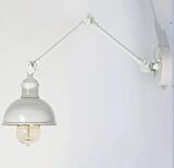 RİOLİGHT MODERN,VİNTAGE,RUSTİK BEYAZ 1XE27 DUYLU METAL HAREKETLİ BAŞLIK AKROBAT DUVAR APLİK