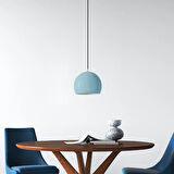 RİOLİGHT MODERN MAVİ CAFELER,ODALAR,MUTFAK,YATAK BAŞI İÇİN 1XE27 TEKLİ METAL SARKIT AVİZE ÇAP:20CM