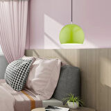 RİOLİGHT MODERN YEŞİL CAFELER,ODA,MUTFAK,YATAK BAŞI İÇİN 1XE27 TEKLİ METAL SARKIT AVİZE ÇAP:20CM