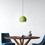 RİOLİGHT MODERN YEŞİL CAFELER,ODA,MUTFAK,YATAK BAŞI İÇİN 1XE27 TEKLİ METAL SARKIT AVİZE ÇAP:20CM