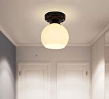 RİOLİGHT RETRO1,VİNTAGE1,RUSTİK1 1XE27 OPAL CAMLI PLOFONYER AVİZE CAM ÇAP:20CM