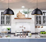 RİOLİGHT MODERN1,VİNTAGE1 CAFE,OTELLER İÇİN 1XE27 SİYAH METAL SARKIT AVİZE ÇAP:30CM 1ADET FİYATIDIR