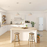 RİOLİGHT VİNTAGE,MODERN BEYAZ 1X27 DUYLU TEKLİ METAL SARKIT AVİZE ÇAP:40CM NOT:1ADET FİYATIDIR