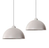 RİOLİGHT VİNTAGE,MODERN BEYAZ 1X27 DUYLU TEKLİ METAL SARKIT AVİZE ÇAP:40CM NOT:1ADET FİYATIDIR