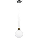 RİOLİGHT VİNTAGE1MODERN1,RUSTİK1 1XE27 DUYLU OPAL BEYAZ TEKLİ CAM SARKIT AVİZE ÇAP:20CM