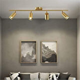 RİOLİGHT MODERN MATT ALTIN KAPLAMA 4XGU10 DUYLU 3000K HAREKETLİ BAŞLIK SPOT AMPÜL DAHİLDİR