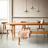 RİOLİGHT VİNTAGE,RETRO,RUSTİK GRİ,GÜMÜŞ FIRÇALI PATİNALI 3XE7 METAL MASA ÜSTÜ SARKIT AVİZE EN:60CM