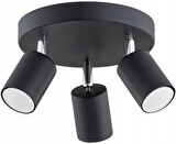 RİOLİGHT MODERN6 SİYAH MUTFAK,SALON,GİYİNME ODASI,CAFELER İÇİN GÜN İŞİĞI METAL 3LÜ SPOT(AMPUL DAHİL)