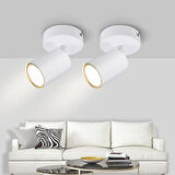 RİOLİGHT MODERN BEYAZ GÜN IŞIĞI TEKLİ METAL SPOT(1ADET FİYATIDIR AMPUL DAHİLDİR)