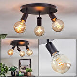RİOLİGHT MODERN SİYAH 3XE27 MAFSALLI HAREKETLİ BAŞLIK(GLOP AMPUL HARİÇ) METAL SPOT AVİZE