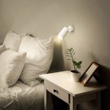 RİOLIGHT MODERN YATAK BAŞI GU10 DUYLU BEYAZ LED HAREKETLİ BAŞLIK TEKLİ METAL SPOT(AMPÜL DAHİL)
