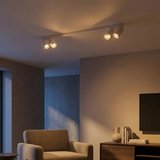 RİOLIGHT MODERN1 BEYAZ1 HAREKETLİ BAŞLIK 4XGU10 SIRALI LED SPOT AVİZE(AMPUL DAHİLDİR)UZUNLUK 120CM