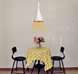 RİOLİGHT BEYAZ İÇİ SARI METAL SARKIT