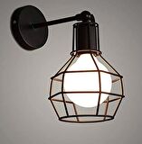 RİOLİGHT RETRO SİYAH MAFSALLI KAFES APLİK