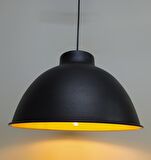 RİOLİGHT RETRO SİYAH İÇİ GOLD TEKLİ METAL SARKIT