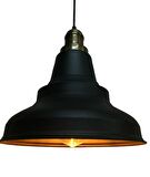RİOLİGHT RETRO SİYAH İÇİ ALTIN ESKİTME ASKILI TEKLİ SARKIT