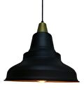 RİOLİGHT RETRO SİYAH İÇİ ALTIN TEKLİ METAL SARKIT