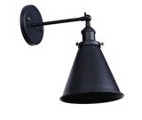 RİOLİGHT RETRO SİYAH MAFSALLI METAL APLİK