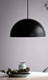 RİOLIGHT RETRO SİYAH İÇİ GOLD TEKLİ METAL SARKIT AVİZE ÇAP: 4OCM