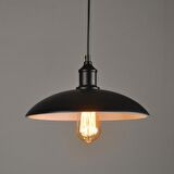 RİOLIGHT RETRO SİYAH İÇİ BEYAZ TEKLİ SARKIT AVİZE 