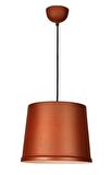 RİOLİGHT RETRO BAKIR İÇİ BEYAZ TEKLİ METAL SARKIT AVİZE