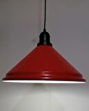 RİOLİGHT RETRO KIRMIZI İÇİ BEYAZ TEKLİ METAL SARKIT ÇAP: 33CM