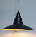 RİOLİGH RETRO SİYAH İÇİ GOLD TEKLİ METAL SARKIT ÇAP: 37CM