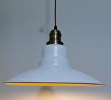 RİOLİGHT RETRO BEYAZ İÇİ GOLD TEKLİ MEAL SARKIT ÇAP: 37CM